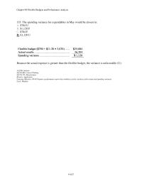 Chapter 9 6 The Spending Variance For Expendables May