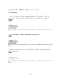 Appendix A 1 Profit maximizing Markup Variable Cost