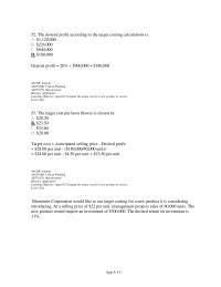 Appendix A 3 The Desired Profit According The Target