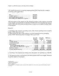 Chapter 12 7 Nutall Corporation Considering Dropping Product N28x