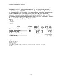 Chapter 13 2 Ignore Income Taxes This Problem Mcclam