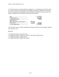 Chapter 13 5 Ignore Income Taxes This Problem Tranter