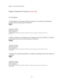 Chapter 14 1 Under the indirect method of determining the net cash&nbsp;