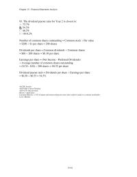 Chapter 15 4 The Dividend Payout Ratio For Year
