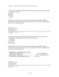 Chapter 3a 2 The Company Bases Its Predetermined Overhead