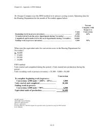 Chapter 4a 2 Ozogus Company Uses The FIFO Method