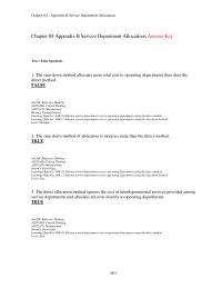 Chapter 4b 1 The step-down method allocates more total cost to operating&nbsp;