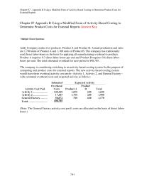 Chapter 7b 1 Product W21k Is over head Applied Unit Product W21k