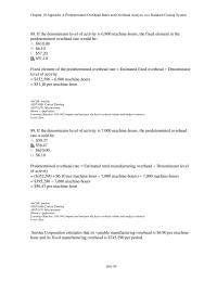 Chapter 10a 4 The Denominator Level Activity 6900 Machine hours