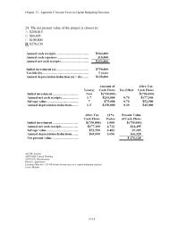 Chapter 13c 2 The Net Present Value The Project