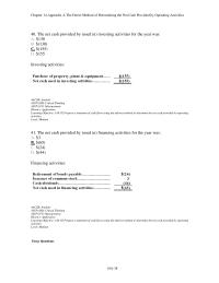 Chapter 14a 3 The Net Cash Provided Used In