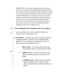 Chapter 2 Homework Prevention Costs Are Incurred Support Activities
