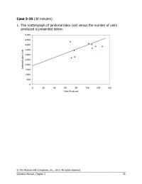 Chapter 2 Homework Least squares Regression Computations Exercise 20 Minutes