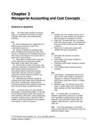 Chapter 2 Homework Administrative Expenses 1 Per Unit 10000 Units