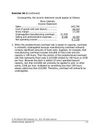 Chapter 3 Homework Additional Output Required Attain Target Net Operating