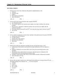 Chapter 14 The transition state has an estimated life-time of about