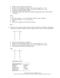 Chapter 12 2 perform a t test and determine whether or not demand