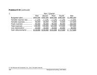 Chapter 8 Homework Total Financing Cash Balance Ending May June