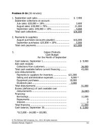 Chapter 8 Homework Budgeted Balance Sheet June Assets Cash