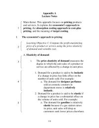 Appendix A Homework The First Step The Absorption Costing Approach