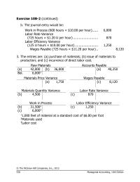 Chapter 10 Homework&nbsp;When variable manufacturing overhead is applied on the basis&nbsp;