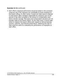 Chapter 11 Homework Exercise 1111 Continued Each Offices Individual Performance