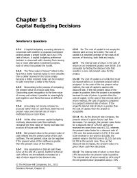 Chapter 13 Homework Net Operating Income Add Noncash Deduction