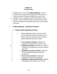 Chapter 13 Homework This Technique Works Very Well Projects Cash