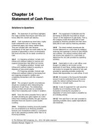 Chapter 14 Homework&nbsp;The company’s specific circumstances&nbsp;should be considered