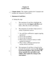 Chapter 14 Homework The Accrued Liabilities Balance Increased 3 This