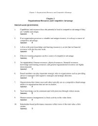 Chapter 3 1 Questions 29 what Are The Essential Characteristics Resource Capability