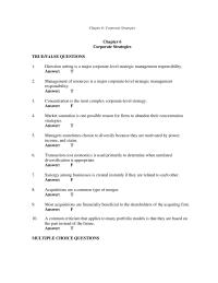 Chapter 6 1 Questions 34 discuss The Major Corporate level Strategy Formulation Responsibilities