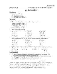 Chapter 2 Some Students Neglect Combine The Like Terms