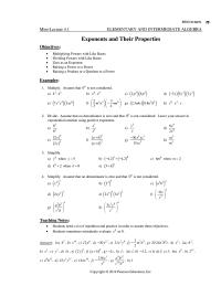 Chapter 4 Teaching Notes Students Need Lot Repetition And