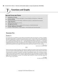 Chapter 7 The Algebra of Functions The Sum, Difference, Product