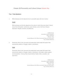 Chapter 9 1 What employees are like depends only on personality