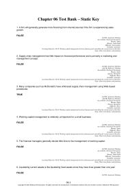 Economics Chapter 6 1 Pressure Increase Current Asset Buildup Often
