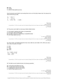 Economics Chapter 11 2 The Pretax Cost Debt For New