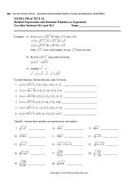 Chapter 26 Assume for all exercises that even roots are of non-negative