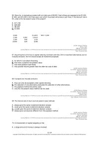 Economics Chapter 12 2 Stone Inc Evaluating Project With Initial