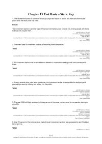 Economics Chapter 15 1 Which The Following Not Key Role