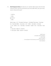 Chapter 3 3 Management Ratios Zoes Dog Toys