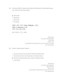 Chapter 3 5 Firm Has Roe Percent And Debt
