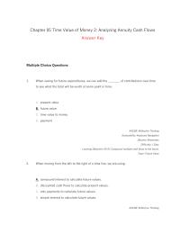 Chapter 5 1that do not have time value of money implications