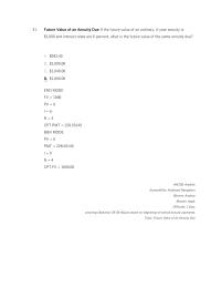 Chapter 5 2 Future Value Annuity Due The Future