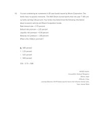 Chapter 6 3 You Are Considering Investment 30year Bonds