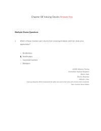 Chapter 8 1 all of the stock listed on the New York Stock Exchange