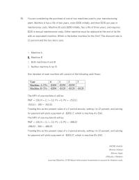 Chapter 12 2 You Are Considering The Purchase One