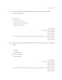 Chapter 14 5 All The Following Are Different Techniques