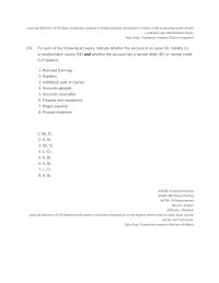 Chapter 2 5 For Each The Following Accounts Indicate